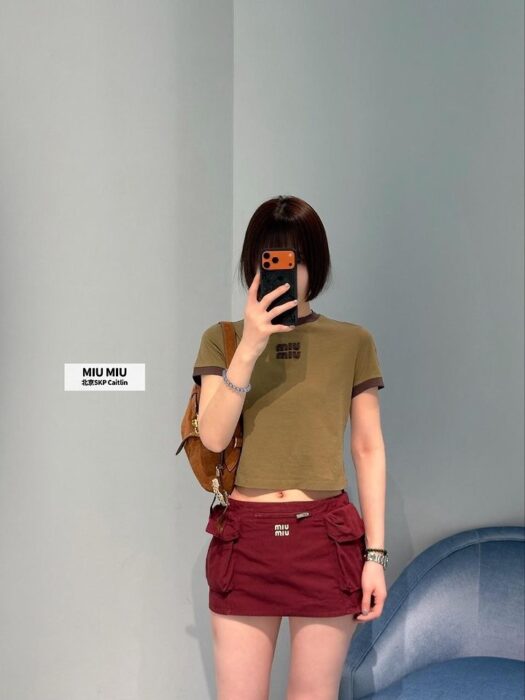 미우미우 컨템포러리 로고 티셔츠 레플리카 미러급 SA급 S급 고퀄리티 하이엔드 최상급 의류 [여성] 10