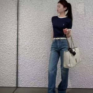 생로랑 카산드라 리브 티셔츠 레플리카 미러급 SA급 S급 고퀄리티 하이엔드 최상급 의류 [여성]