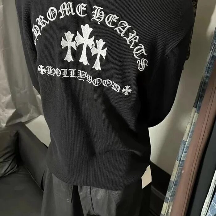 크롬하츠 와플 헨리넥 블랙 긴팔 티셔츠 레플리카 미러급 SA급 S급 고퀄리티 하이엔드 최상급 의류 [남성여성공용] 17