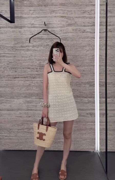 셀린느 트리옹프 크로셰 미니 원피스 레플리카 미러급 SA급 S급 고퀄리티 하이엔드 최상급 의류 [여성] 4