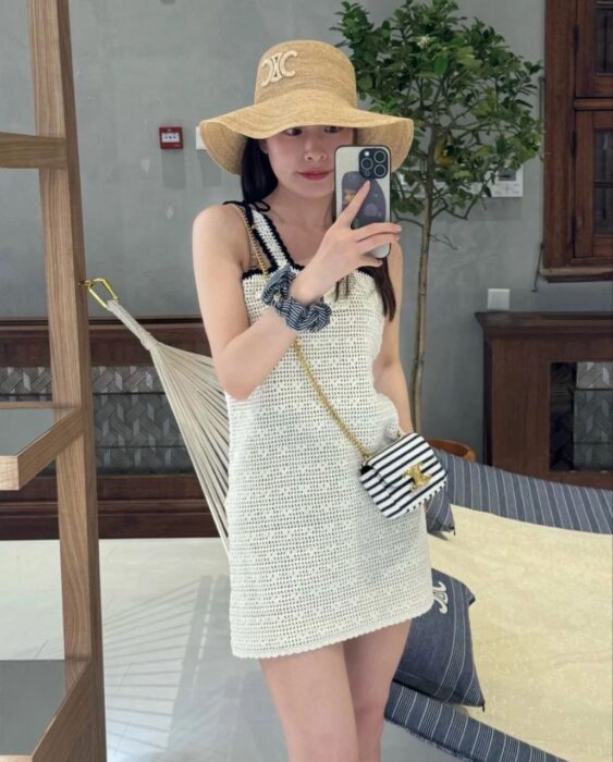 셀린느 트리옹프 크로셰 미니 원피스 레플리카 미러급 SA급 S급 고퀄리티 하이엔드 최상급 의류 [여성] 5
