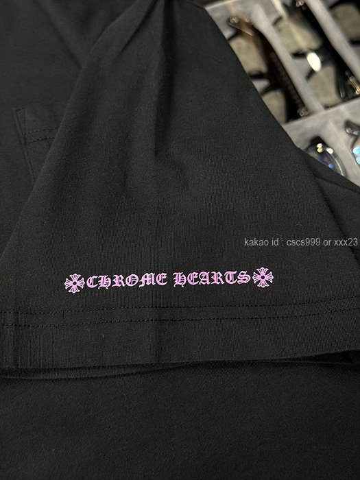 크롬하츠 넥로고 포켓 반팔티셔츠 (8 color) 레플리카 미러급 SA급 S급 고퀄리티 하이엔드 최상급 의류 [남성여성공용] - thebest 53