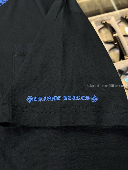 크롬하츠 넥로고 포켓 반팔티셔츠 (8 color) 레플리카 미러급 SA급 S급 고퀄리티 하이엔드 최상급 의류 [남성여성공용] - thebest 6