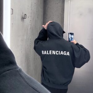 발렌시아가 자수 후드 집업 워싱 블랙 오버사이즈 레플리카 미러급 SA급 S급 고퀄리티 하이엔드 최상급 의류 [남성여성공용]