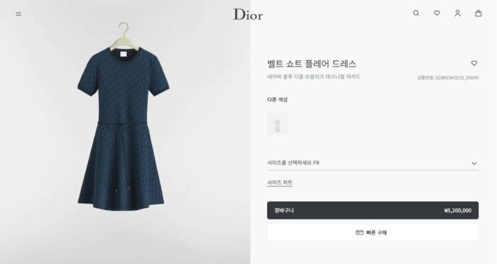 디올 오블리크 자카드 원피스드레스 레플리카 미러급 SA급 S급 고퀄리티 하이엔드 최상급 의류 [여성] - thebest 3