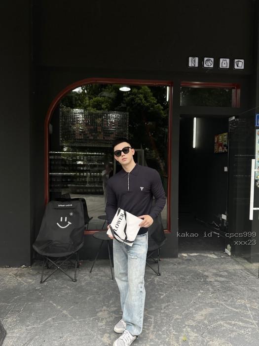 프라다 자수 지퍼 긴팔 셔츠 레플리카 미러급 SA급 S급 고퀄리티 하이엔드 최상급 의류 [남성여성공용] [셀럽] 10