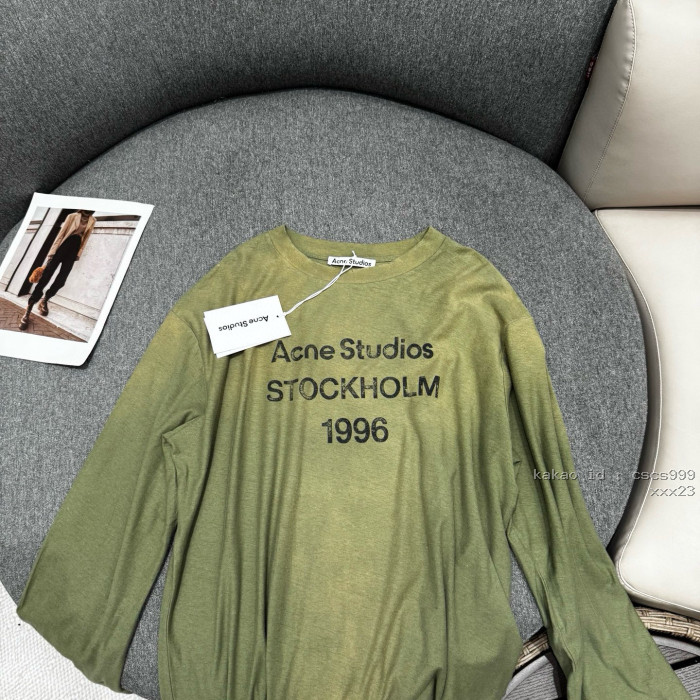 아크네스튜디오 1996 레터 프린트 긴팔 티셔츠 레플리카 미러급 SA급 S급 고퀄리티 하이엔드 최상급 의류 [여성복] 3