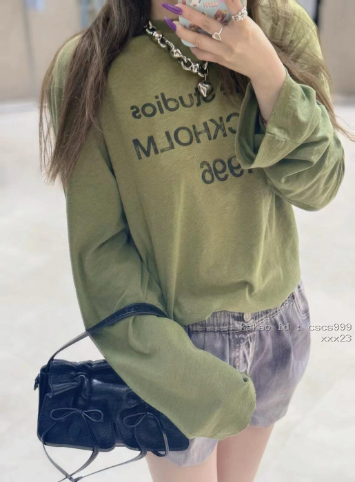 아크네스튜디오 1996 레터 프린트 긴팔 티셔츠 레플리카 미러급 SA급 S급 고퀄리티 하이엔드 최상급 의류 [여성복] 10