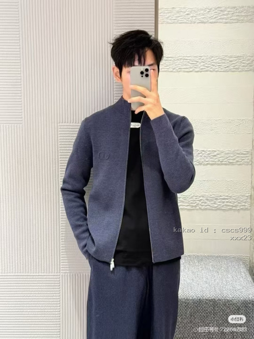 디올 가슴 로고 지퍼 가디건 스웨터 레플리카 미러급 SA급 S급 고퀄리티 하이엔드 최상급 의류 [남성여성공용] [셀럽] 14