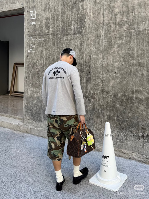 크롬하츠 플록 크로스 긴팔 티셔츠 레플리카 미러급 SA급 S급 고퀄리티 하이엔드 최상급 의류 [남성여성공용] [셀럽] 4