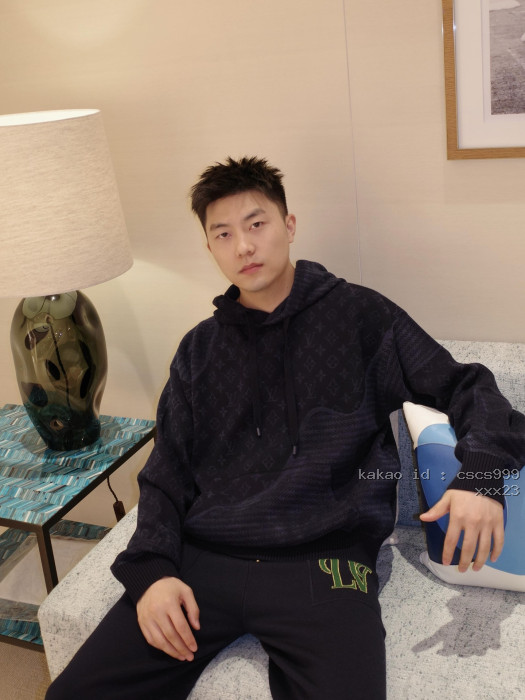 루이비통 트윌 자카드 니트 후드티 레플리카 미러급 SA급 S급 고퀄리티 하이엔드 최상급 의류 [남성여성공용] [셀럽] 3