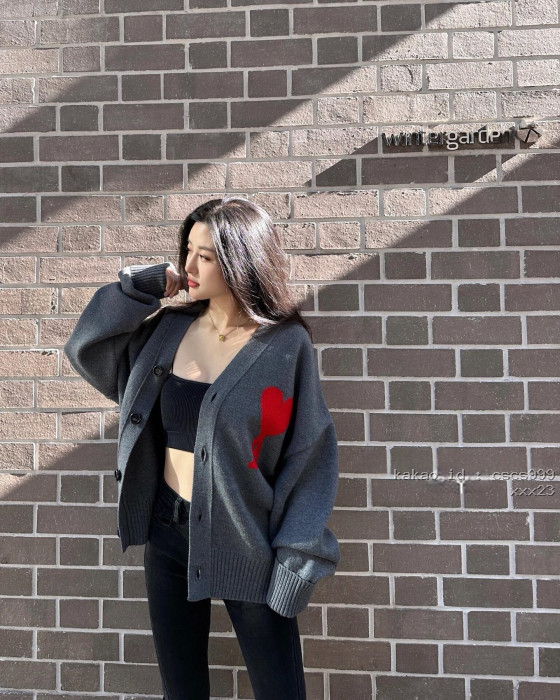 아미 파리 하트 자카드 가디건 스웨터 레플리카 미러급 SA급 S급 고퀄리티 하이엔드 최상급 의류 [남성여성공용] [셀럽] 16