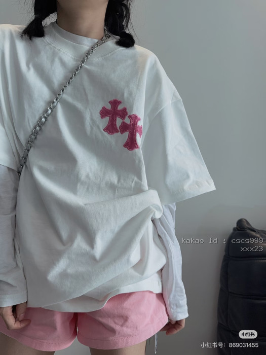 크롬하츠 십자가 자수 반팔 티셔츠 레플리카 미러급 SA급 S급 고퀄리티 하이엔드 최상급 의류 [남성여성공용] [셀럽] 10