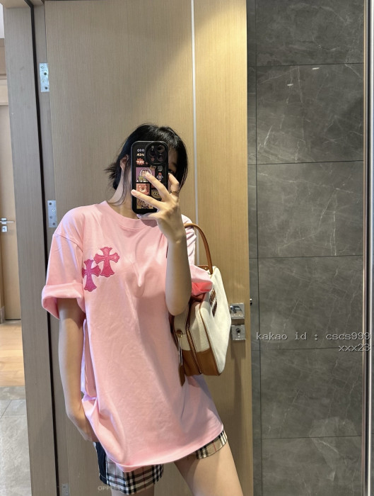 크롬하츠 십자가 자수 반팔 티셔츠 레플리카 미러급 SA급 S급 고퀄리티 하이엔드 최상급 의류 [남성여성공용] [셀럽] 12