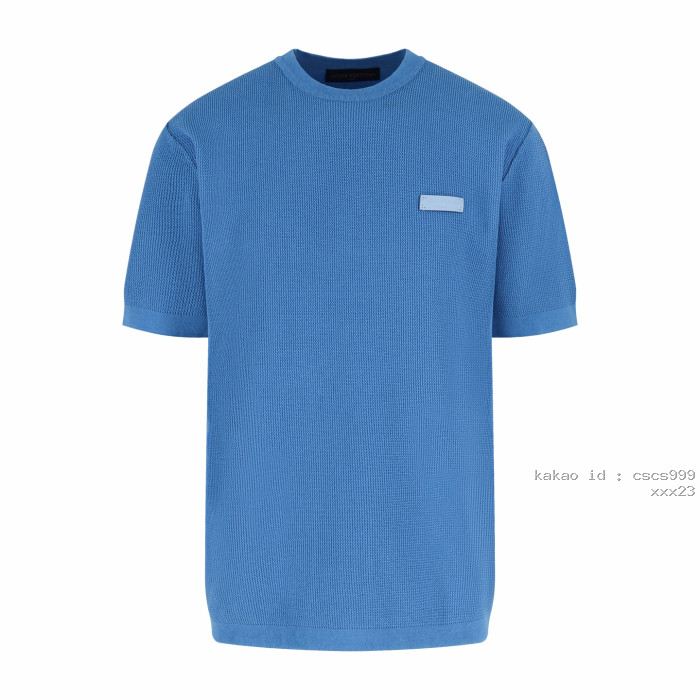 루이비통 LV 레터 라벨 와플 니트 반팔 티셔츠 레플리카 미러급 SA급 S급 고퀄리티 하이엔드 최상급 의류 [남성여성공용] [셀럽]