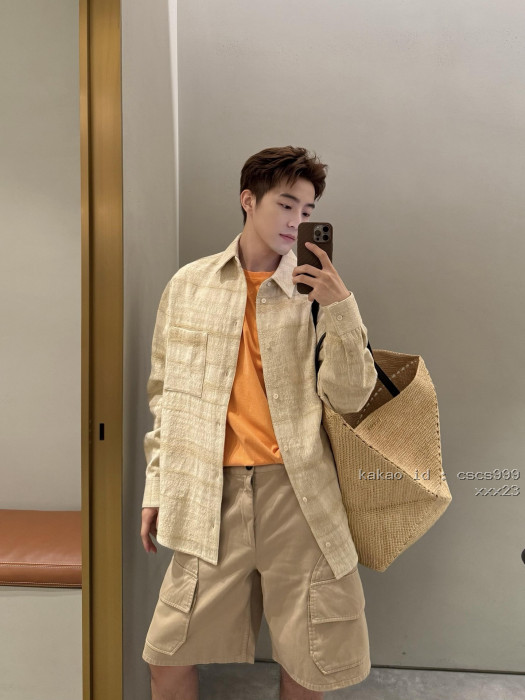 로에베 텍스처 자카드 자수 데님 셔츠 레플리카 미러급 SA급 S급 고퀄리티 하이엔드 최상급 의류 [남성여성공용] [셀럽]