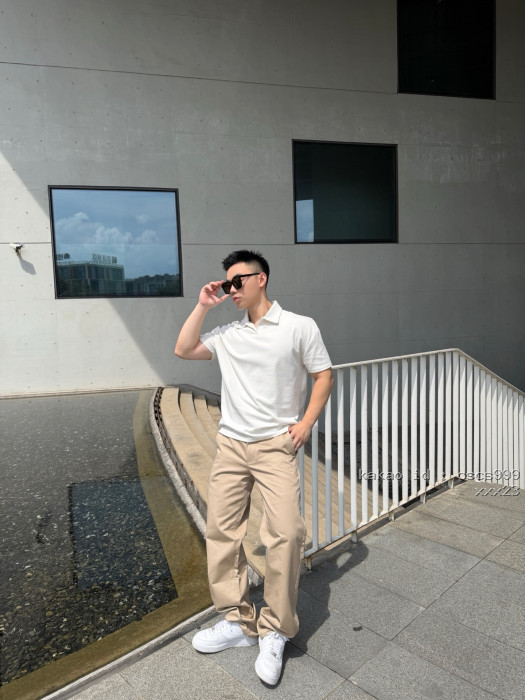 루이비통 LV 가죽 로고 실크 코튼 크레이프 캐주얼 팬츠 레플리카 미러급 SA급 S급 고퀄리티 하이엔드 최상급 의류 [남성여성공용] [셀럽] 4