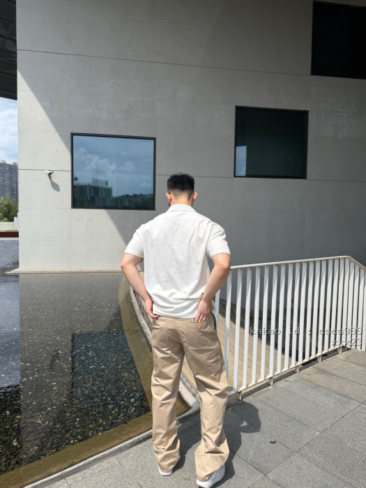 루이비통 LV 가죽 로고 실크 코튼 크레이프 캐주얼 팬츠 레플리카 미러급 SA급 S급 고퀄리티 하이엔드 최상급 의류 [남성여성공용] [셀럽] 6