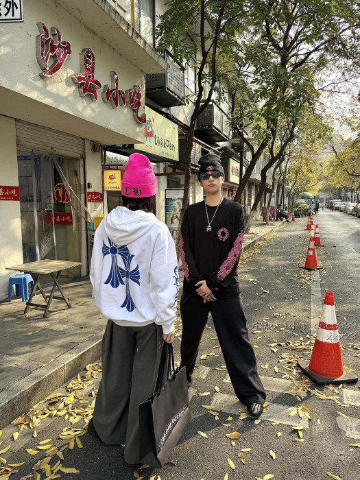 크롬하츠 핑크 말발굽 뒷면 긴팔 티셔츠 레플리카 미러급 SA급 S급 고퀄리티 하이엔드 최상급 의류 [남성여성공용] [셀럽] 7