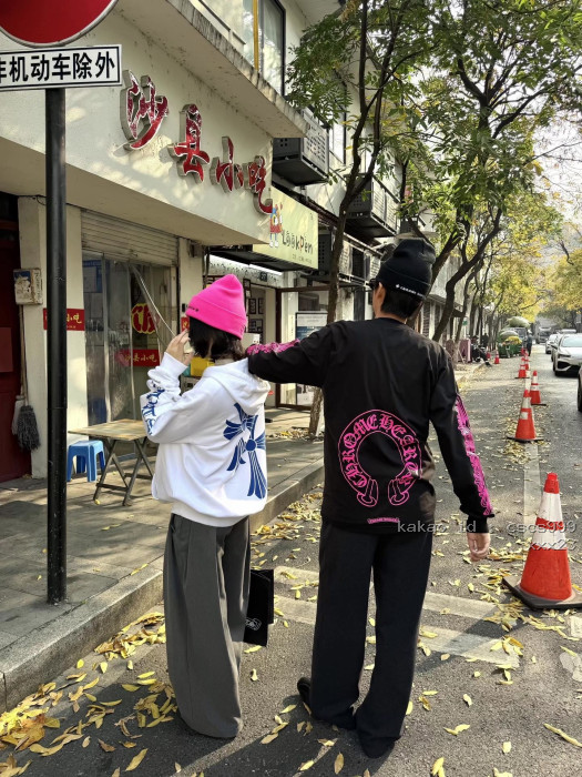 크롬하츠 핑크 말발굽 뒷면 긴팔 티셔츠 레플리카 미러급 SA급 S급 고퀄리티 하이엔드 최상급 의류 [남성여성공용] [셀럽] 8