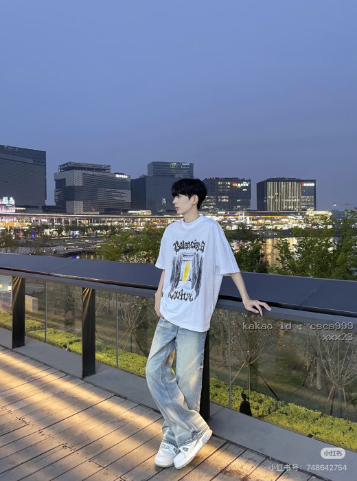 발렌시아가 윈도우 실 반팔 티셔츠 레플리카 미러급 SA급 S급 고퀄리티 하이엔드 최상급 의류 [남성여성공용] [셀럽] 4