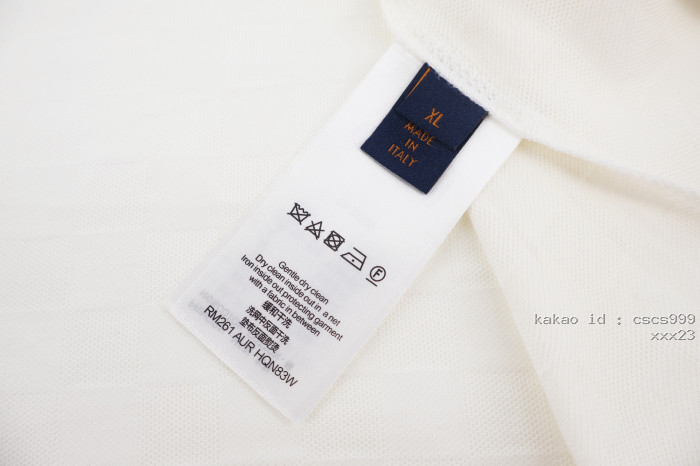 루이비통 다크 패턴 체크 프린트 폴로 셔츠 레플리카 미러급 SA급 S급 고퀄리티 하이엔드 최상급 의류 [남성여성공용] [셀럽] 13