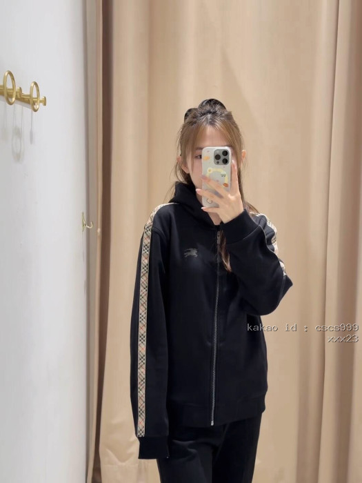 버버리 자수 체크 코튼 후드 재킷 레플리카 미러급 SA급 S급 고퀄리티 하이엔드 최상급 자켓 의류 [남성여성공용] [셀럽] 6