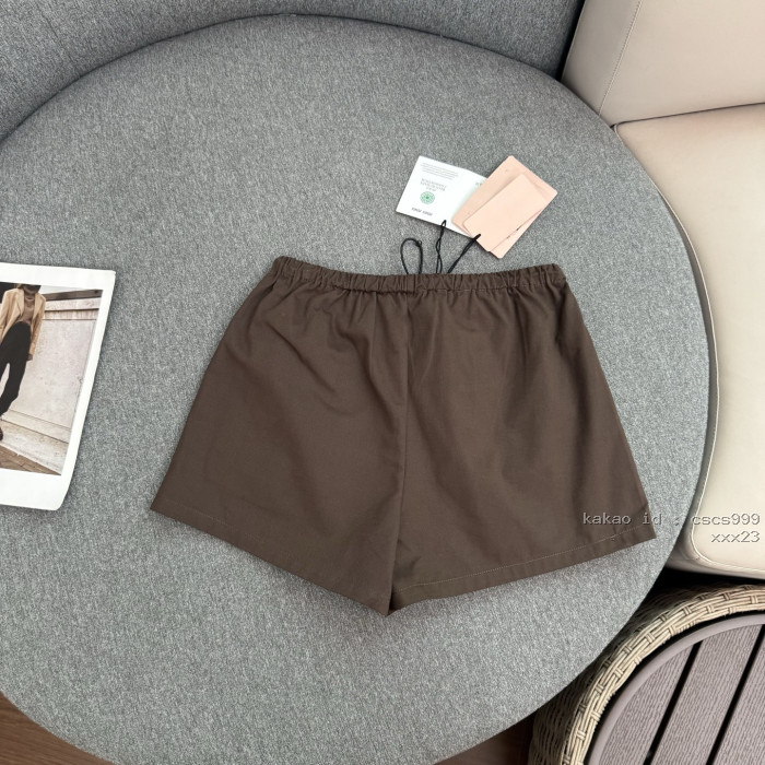 미우미우 코코아 브라운 스포츠 반바지 레플리카 미러급 SA급 S급 고퀄리티 하이엔드 최상급 의류 [여성복] [셀럽] 8