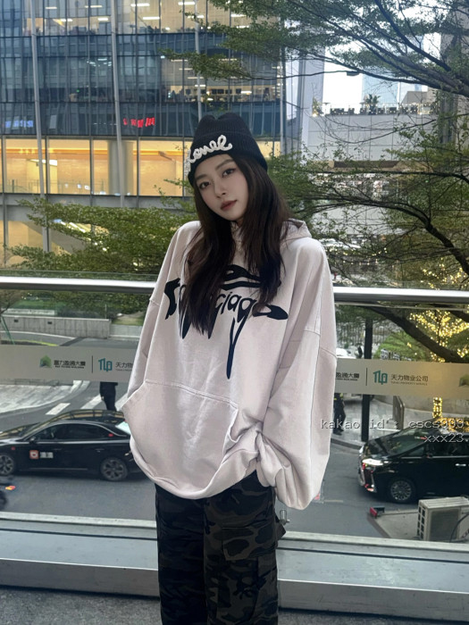 발렌시아가 프린트 로고 디스트레스드 후드 스웨트셔츠 레플리카 미러급 SA급 S급 고퀄리티 하이엔드 최상급 의류 [남성여성공용] [셀럽] 4
