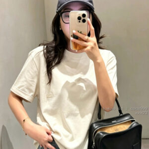 로에베 컬러 블록 아나그램 로고 자수 티셔츠 레플리카 미러급 SA급 S급 고퀄리티 하이엔드 최상급 의류 [여성복] [셀럽]
