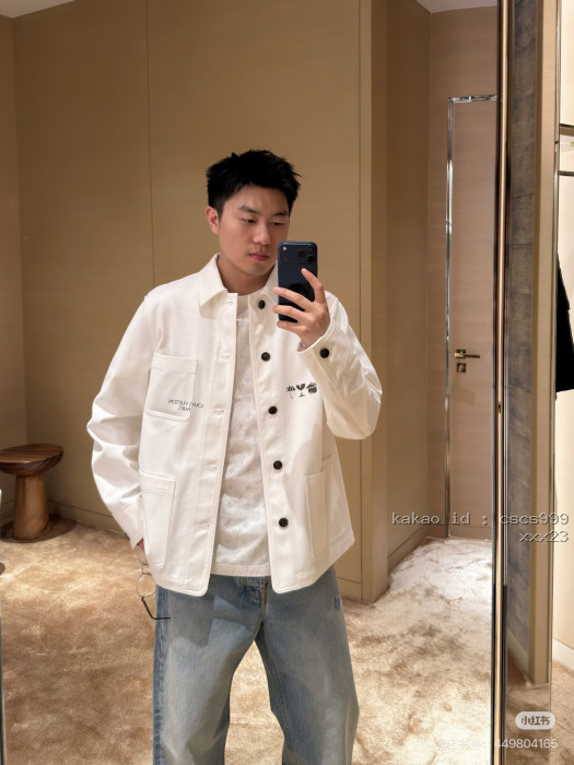 루이비통 LV 펀 심볼 프린트 워크웨어 캔버스 데님 재킷 레플리카 미러급 SA급 S급 고퀄리티 하이엔드 최상급 의류 [남성여성공용] [셀럽] 11