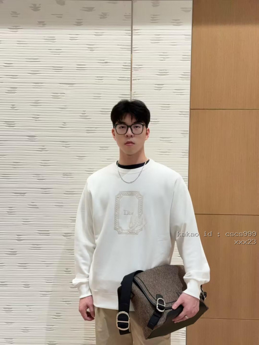 디올 자수 로고 테리 코튼 스웨트셔츠 레플리카 미러급 SA급 S급 고퀄리티 하이엔드 최상급 의류 [남성여성공용] [셀럽] 12