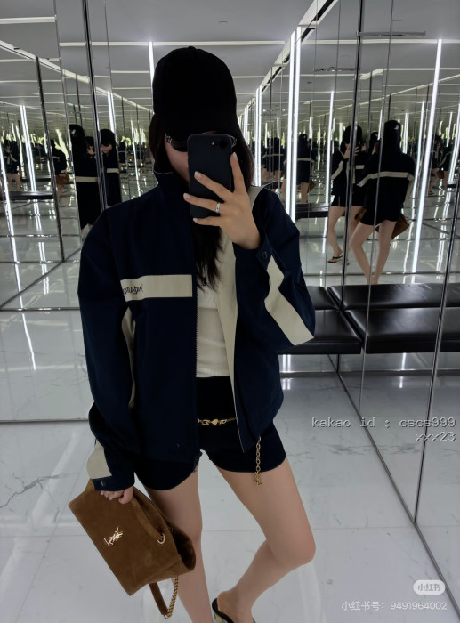 생로랑 YSL 컬러 블록 스탠드 칼라 스포티 지퍼업 재킷 레플리카 미러급 SA급 S급 고퀄리티 하이엔드 최상급 의류 [남성여성공용] [셀럽] 10