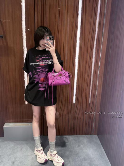 발렌시아가 하와이안 핑크 선셋 반팔 티셔츠 레플리카 미러급 SA급 S급 고퀄리티 하이엔드 최상급 의류 [남성여성공용] [셀럽] 5