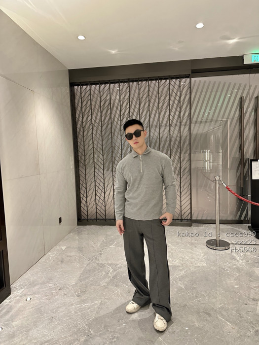 미우미우 자수 로고 캐주얼 팬츠 의류 [남성여성공용] [셀럽] 10