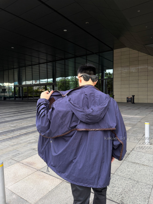 로에베 가죽 트리밍 후드 재킷 의류 [남성여성공용] [셀럽] 13