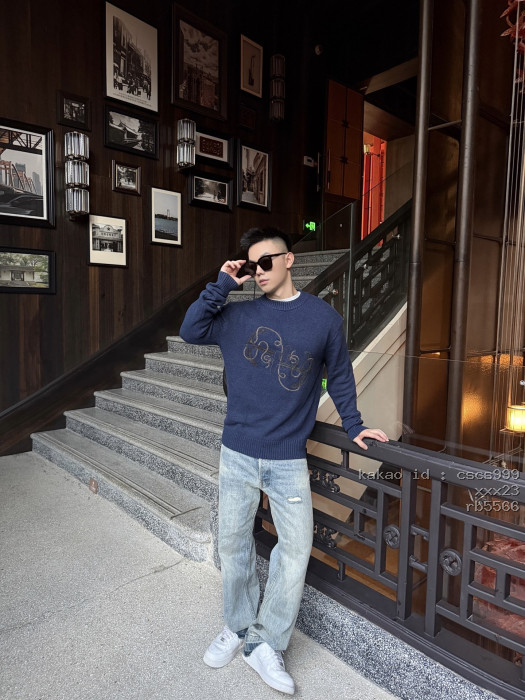 에르메스 파리 H자형 자수 스웨터 의류 [남성여성공용] [셀럽] 10