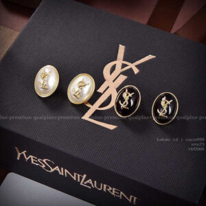 입생로랑 메탈 YSL 펄 이어링 귀걸이 여성용 (2color) 악세사리 귀걸이