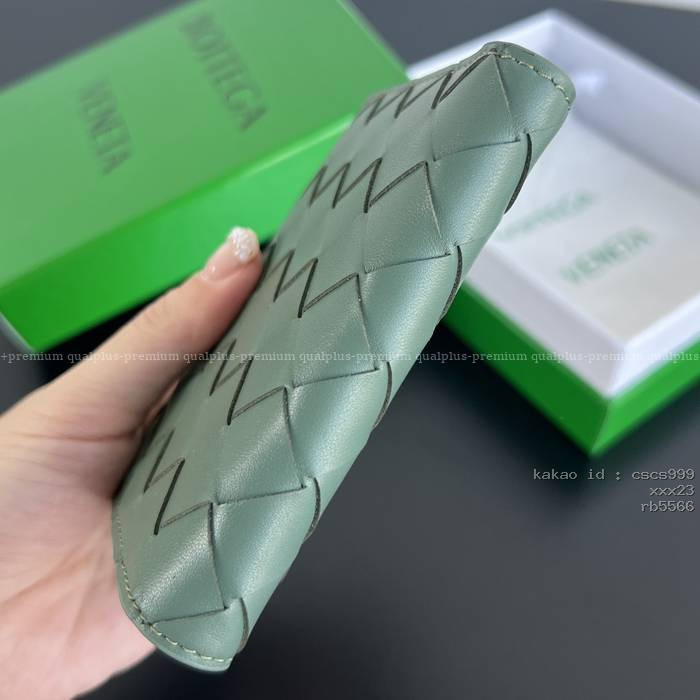 보테가베네타 742330 인트레치아토 폴더 지퍼 지갑 스몰 남녀공용 지갑 4