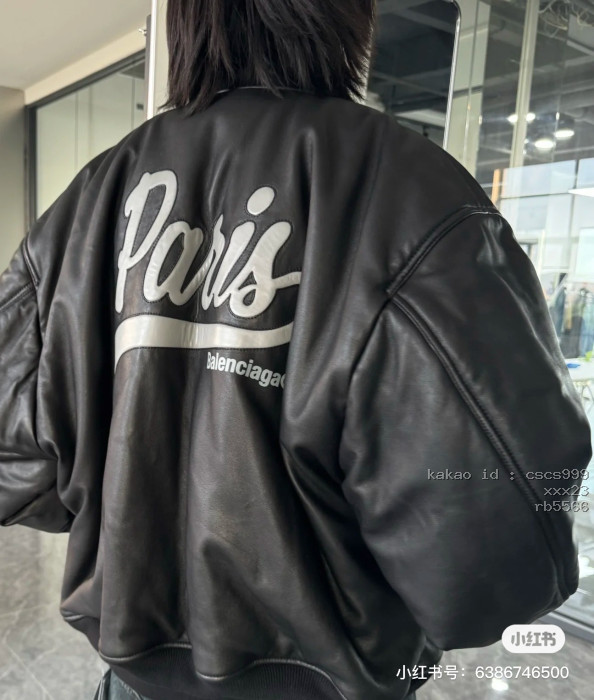 발렌시아가 파리 가죽 패딩 재킷 의류 [남성여성공용] [셀럽] 10