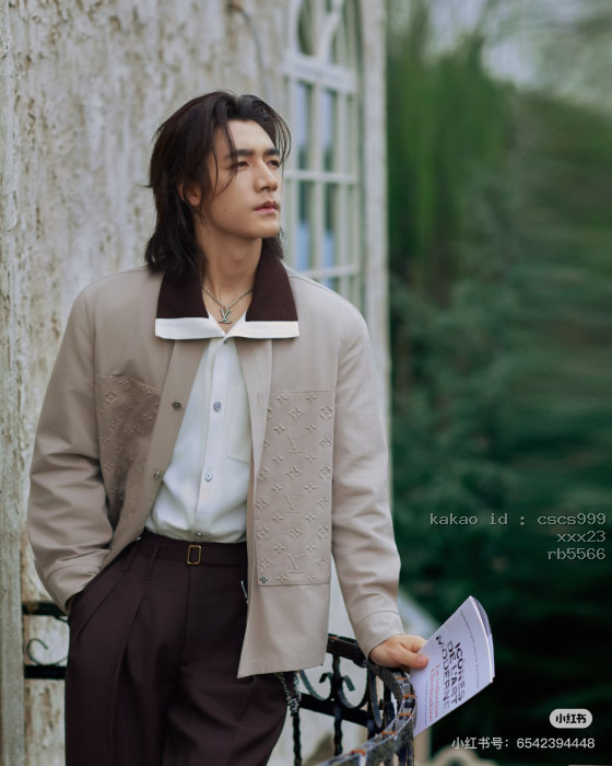 루이비통 엠보싱 칼라 긴팔 셔츠 재킷 의류 [남성여성공용] [셀럽] 13