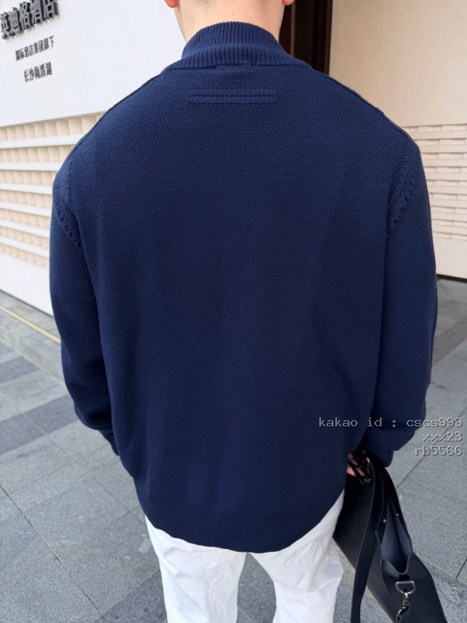 제냐 캐시세타 솔리드 컬러 지퍼업 가디건 캐시미어 스웨터 의류 [남성여성공용] [셀럽] 14