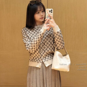 루이비통 모노그램 자카드 플리츠 미디 스커트 의류 [여성복]